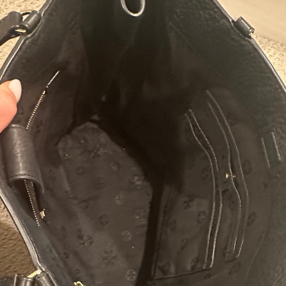 Tory Burch Black Leather Tote Bag - Picture 5 of 8